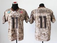 NEW Arizona Cardinals -11 Larry Fitzgerald Camo NFL Elite USMC Jersey(USA)