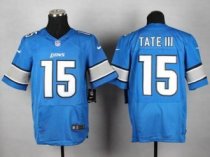 Nike Detroit Lions -15 Golden Tate III Blue Team Color NFL Elite Jersey Nike Detroit Lions -15 Golden Tate III Blue Team Color NFL Elite Jersey
