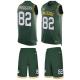 Packers -82 Richard Rodgers Green Team Color Stitched NFL Limited Tank Top Suit Jersey