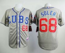 Chicago Cubs -68 Jorge Soler Grey Alternate Road Cool Base Stitched MLB Jersey Chicago Cubs -68 Jorge Soler Grey Alternate Road Cool Base Stitched MLB Jersey