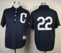 Cleveland Indians -22 Jason Kipnis Navy Blue 1902 Turn Back The Clock Stitched MLB Jersey Cleveland Indians -22 Jason Kipnis Navy Blue 1902 Turn Back The Clock Stitched MLB Jersey