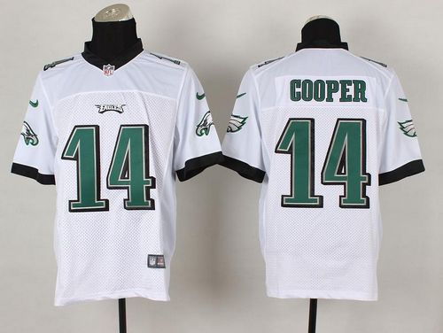 Nike Philadelphia Eagles #14 Riley Cooper White Men's Stitched NFL Elite Jersey