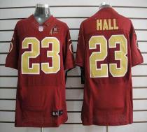 Nike Washington Redskins -23 DeAngelo Hall Red(Gold Number) 80TH Patch Men's Stitched NFL Elite Jers Nike Washington Redskins -23 DeAngelo Hall Red(Gold Number) 80TH Patch Men's Stitched NFL Elite Jers