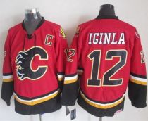 Calgary Flames -12 Jarome Iginla Red Black CCM Throwback Stitched NHL Jersey Calgary Flames -12 Jarome Iginla Red Black CCM Throwback Stitched NHL Jersey