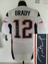 NEW NFL New England Patriots 12 Tom Brady White Signed Jerseys-Elite NEW NFL New England Patriots 12 Tom Brady White Signed Jerseys-Elite