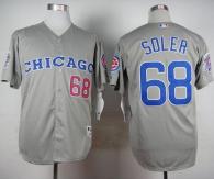 Chicago Cubs -68 Jorge Soler Grey 1990 Turn Back The Clock Stitched MLB Jersey