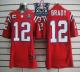 Nike New England Patriots -12 Tom Brady Red Alternate With C Patch Super Bowl XLIX Champions Patch M