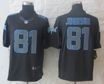 NEW NFL Detroit Lions 81 Calvin Johnson Black Jerseys(Impact Limited) NEW NFL Detroit Lions 81 Calvin Johnson Black Jerseys(Impact Limited)