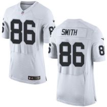 Nike Oakland Raiders #86 Lee Smith White Men's Stitched NFL New Elite Jersey Nike Oakland Raiders #86 Lee Smith White Men's Stitched NFL New Elite Jersey