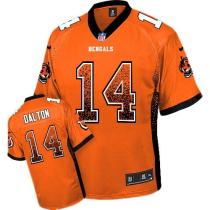 Nike Bengals -14 Andy Dalton Orange Alternate Men's Stitched NFL Elite Drift Fashion Jersey Nike Bengals -14 Andy Dalton Orange Alternate Men's Stitched NFL Elite Drift Fashion Jersey