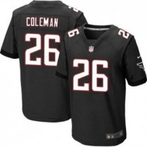 Nike Atlanta Falcons 26 Tevin Coleman Black Alternate Stitched NFL Elite Jersey Nike Atlanta Falcons 26 Tevin Coleman Black Alternate Stitched NFL Elite Jersey