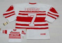 Detroit Red Wings -7 Ted Lindsay White CCM Throwback 75TH Stitched NHL Jersey Detroit Red Wings -7 Ted Lindsay White CCM Throwback 75TH Stitched NHL Jersey