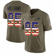 Nike Bills -95 Kyle Williams Olive USA Flag Stitched NFL Limited 2017 Salute To Service Jersey Nike Bills -95 Kyle Williams Olive USA Flag Stitched NFL Limited 2017 Salute To Service Jersey