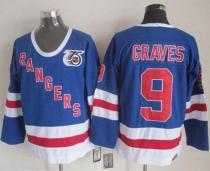 New York Rangers -9 Adam Graves Blue CCM 75TH Stitched NHL Jersey New York Rangers -9 Adam Graves Blue CCM 75TH Stitched NHL Jersey
