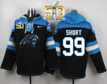 Nike Carolina Panthers -99 Kawann Short Black Super Bowl 50 Player Pullover NFL Hoodie Nike Carolina Panthers -99 Kawann Short Black Super Bowl 50 Player Pullover NFL Hoodie