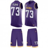 Vikings #73 Sharrif Floyd Purple Team Color Stitched NFL Limited Tank Top Suit Jersey