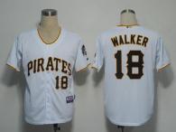 Pittsburgh Pirates #18 Neil Walker White Stitched MLB Jersey