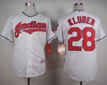 Cleveland Indians -28 Corey Kluber White Cool Base Stitched MLB Jersey Cleveland Indians -28 Corey Kluber White Cool Base Stitched MLB Jersey