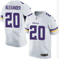 Nike Vikings -20 Mackensie Alexander White Stitched NFL Elite Jersey