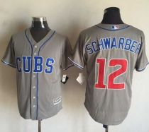 Chicago Cubs -12 Kyle Schwarber Grey New Cool Base Stitched MLB Jersey Chicago Cubs -12 Kyle Schwarber Grey New Cool Base Stitched MLB Jersey