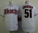 Arizona Diamondbacks #51 Randy Johnson White Cool Base Stitched MLB Jersey