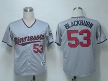 Minnesota Twins -53 Nick Blackburn Grey Cool Base Stitched MLB Jersey Minnesota Twins -53 Nick Blackburn Grey Cool Base Stitched MLB Jersey