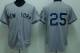 New York Yankees -25 Mark Teixeira Stitched Grey MLB Jersey