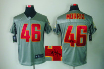 Autographed Nike Washington Redskins -46 Alfred Morris Grey Shadow Men's Stitched NFL Elite Jersey Autographed Nike Washington Redskins -46 Alfred Morris Grey Shadow Men's Stitched NFL Elite Jersey