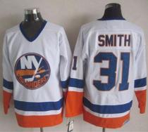 New York Islanders -31 Billy Smith White CCM Throwback Stitched NHL Jersey New York Islanders -31 Billy Smith White CCM Throwback Stitched NHL Jersey