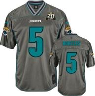 Nike Jacksonville Jaguars #5 Blake Bortles Grey With 20TH Season Patch Men's Stitched NFL Elite Vapo