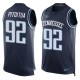Nike Tennessee Titans -92 Ropati Pitoitua Navy Blue Alternate Stitched NFL Limited Tank Top Jersey