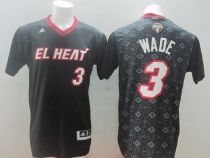 Miami Heat -3 Dwyane Wade Black New Latin Nights Stitched NBA Jersey Miami Heat -3 Dwyane Wade Black New Latin Nights Stitched NBA Jersey