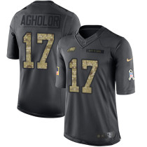 Philadelphia Eagles -17 Nelson Agholor Nike Anthracite 2016 Salute to Service Jersey Philadelphia Eagles -17 Nelson Agholor Nike Anthracite 2016 Salute to Service Jersey