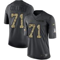 Dallas Cowboys -71 La el Collins Nike Anthracite 2016 Salute to Service Jersey