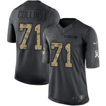 Dallas Cowboys -71 La el Collins Nike Anthracite 2016 Salute to Service Jersey