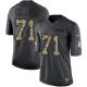 Dallas Cowboys -71 La el Collins Nike Anthracite 2016 Salute to Service Jersey