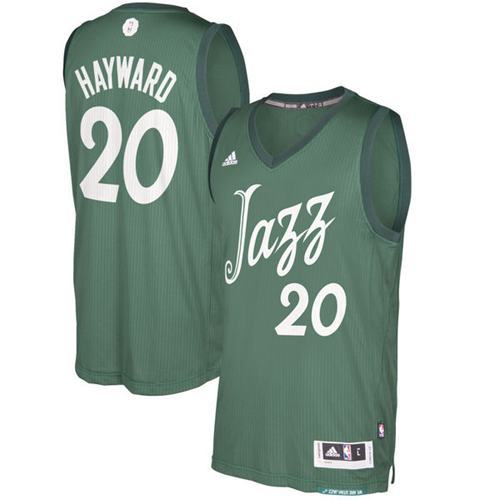 Utah Jazz -20 Gordon Hayward Green 2016-2017 Christmas Day Stitched NBA Jersey