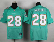 Nike Dolphins -28 Knowshon Moreno Aqua Green Team Color NFL Elite Jersey Nike Dolphins -28 Knowshon Moreno Aqua Green Team Color NFL Elite Jersey