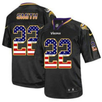 Nike Minnesota Vikings -22 Harrison Smith Black NFL Elite USA Flag Fashion Jersey Nike Minnesota Vikings -22 Harrison Smith Black NFL Elite USA Flag Fashion Jersey