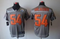 Nike Bears -54 Brian Urlacher Grey Shadow With Hall of Fame 50th Patch Stitched NFL Elite Jersey Nike Bears -54 Brian Urlacher Grey Shadow With Hall of Fame 50th Patch Stitched NFL Elite Jersey