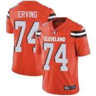 Nike Browns -74 Cameron Erving Orange Alternate Stitched NFL Vapor Untouchable Limited Jersey