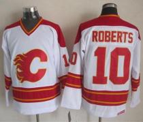 Calgary Flames -10 Gary Roberts White CCM Throwback Stitched NHL Jersey Calgary Flames -10 Gary Roberts White CCM Throwback Stitched NHL Jersey