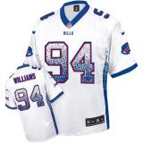 Nike Bills -94 Mario Williams White Men's Stitched NFL Elite Drift Fashion Jersey