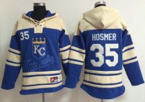 Kansas City Royals -35 Eric Hosmer Light Blue Sawyer Hooded Sweatshirt MLB Hoodie Kansas City Royals -35 Eric Hosmer Light Blue Sawyer Hooded Sweatshirt MLB Hoodie