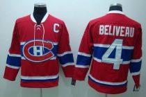 Montreal Canadiens -4 Jean Beliveau Stitched Red CH CCM Throwback NHL Jersey Montreal Canadiens -4 Jean Beliveau Stitched Red CH CCM Throwback NHL Jersey