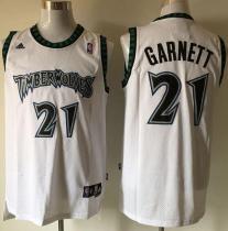 Minnesota Timberwolves -21 Retro Garnett White Stitched NBA Jersey Minnesota Timberwolves -21 Retro Garnett White Stitched NBA Jersey