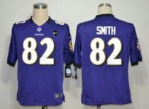 Nike Ravens -82 Torrey Smith Purple Team Color With Art Patch Men Stitched NFL Game Jersey Nike Ravens -82 Torrey Smith Purple Team Color With Art Patch Men Stitched NFL Game Jersey