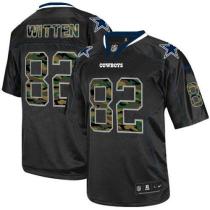 Nike Dallas Cowboys #82 Jason Witten Black Men's Stitched NFL Elite Camo Fashion Jersey