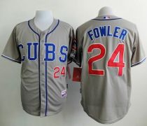Chicago Cubs -24 Dexter Fowler Grey Alternate Road Cool Base Stitched MLB Jersey Chicago Cubs -24 Dexter Fowler Grey Alternate Road Cool Base Stitched MLB Jersey