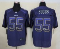 2013 NEW Nike Baltimore Ravens 55 Suggs Drift Fashion Purple Elite Jerseys